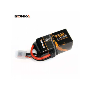 BONKA 1500mAh 35C 4S LiPo Battery for RC Helicopter